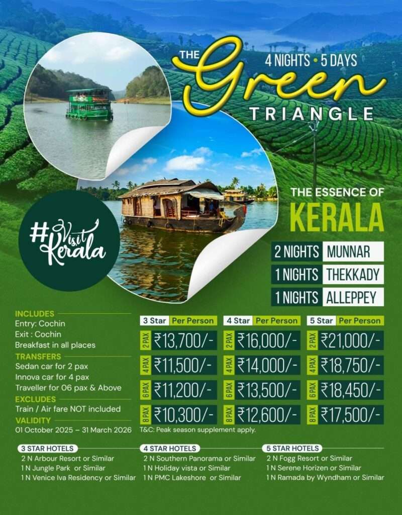 Explore Kerala 4N5D Itinerary
